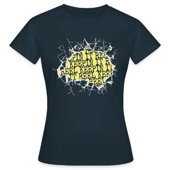 Tournoi de pêche Big Rock Vie de pêche amusante - T-shirt Femme - marine - Devant - AI Model Female 172 dark (172cm)