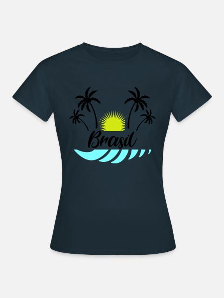 brasil - Frauen T-Shirt - Navy
