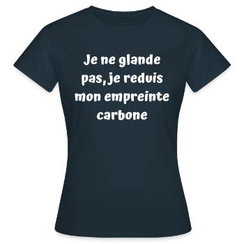 Je ne glande pas - T-shirt Femme - marine - Devant - AI Model Female 172 dark (172cm)