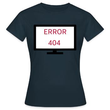 Computer Error 404 - Women's T-Shirt - navy - Front - AI Model Female 172 dark (172cm)