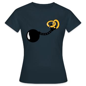 Wedding Rings - Frauen T-Shirt - Navy - Vorne - AI Model Female 172 dark (172cm)