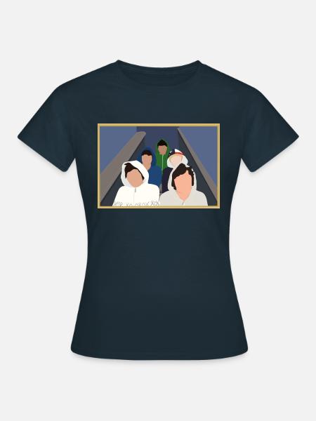 Boys stairs - Frauen T-Shirt - Navy
