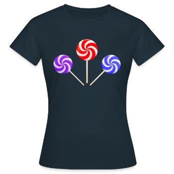 Sucette - T-shirt Femme - marine - Devant - AI Model Female 172 dark (172cm)