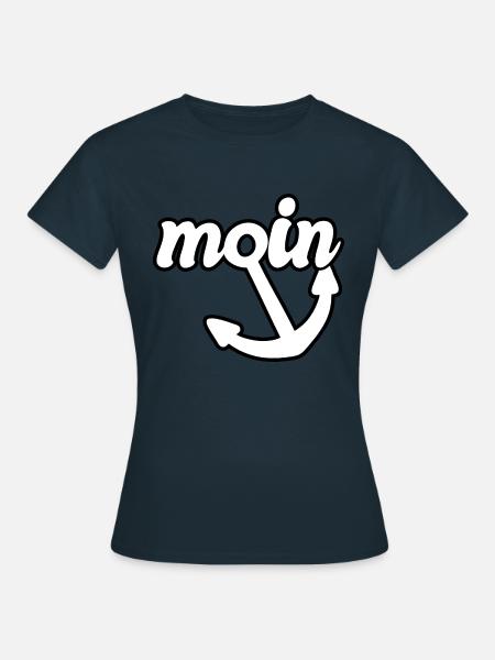 moin anker - Frauen T-Shirt - Navy