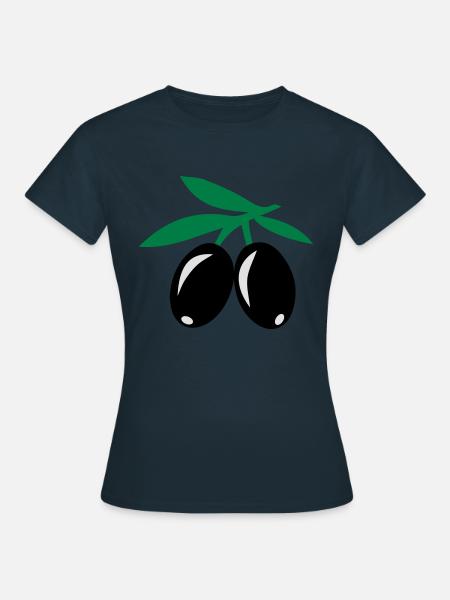 Oliven - Frauen T-Shirt - Navy