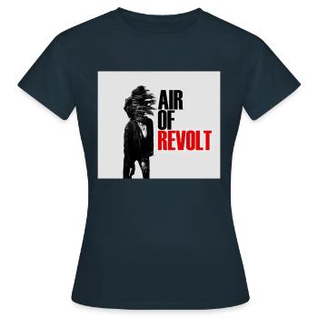 Air of Revolt - T-shirt Femme - marine - Devant - AI Model Female 172 dark (172cm)
