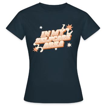 Selfcare - Frauen T-Shirt - Navy - Vorne - AI Model Female 172 dark (172cm)