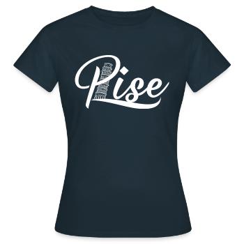 Pise - T-shirt Femme - marine - Devant - AI Model Female 172 dark (172cm)