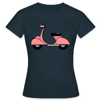 Moteur - T-shirt Femme - marine - Devant - AI Model Female 172 dark (172cm)