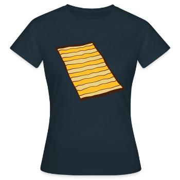 Cool Teppich Design - Frauen T-Shirt - Navy - Vorne - AI Model Female 172 dark (172cm)