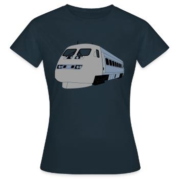 X2000 - Frauen T-Shirt - Navy - Vorne - AI Model Female 172 dark (172cm)