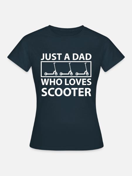 E-Scooter E-Roller Scooter - Frauen T-Shirt - Navy