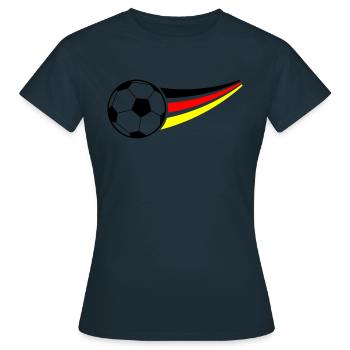 Football - T-shirt Femme - marine - Devant - AI Model Female 172 dark (172cm)