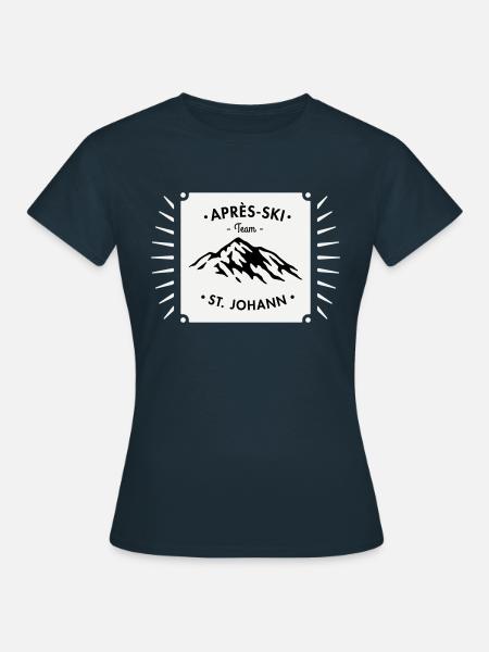 Après-Ski St. Johann - Women's T-Shirt - navy