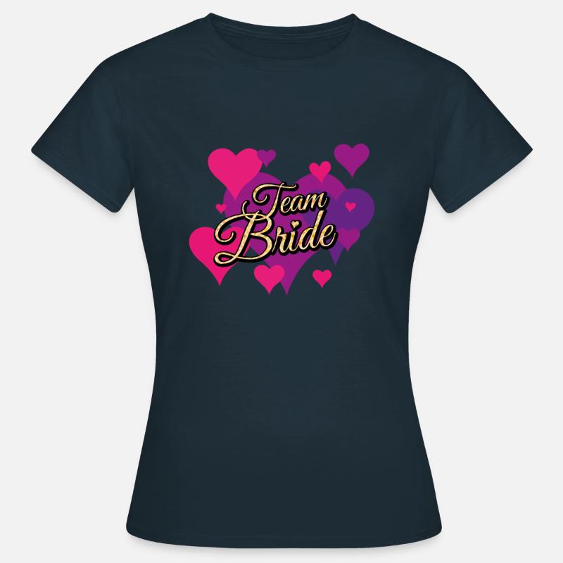Team Bride Glitter Pattern - Women's T-Shirt - navy