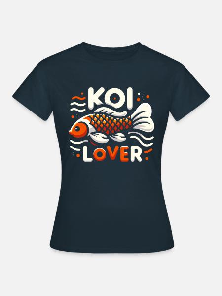 Koi Lover - Frauen T-Shirt - Navy