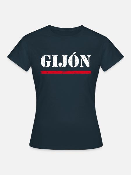 Gijón - Frauen T-Shirt - Navy