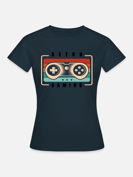 Retro Gamer - Frauen T-Shirt - Navy