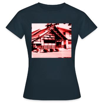 Tempel in Nara, Japan. - Frauen T-Shirt - Navy - Vorne - AI Model Female 172 dark (172cm)