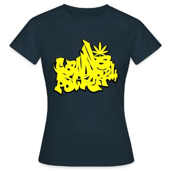 cannapower24 - Women's T-Shirt - navy - Front - AI Model Female 172 dark (172cm)