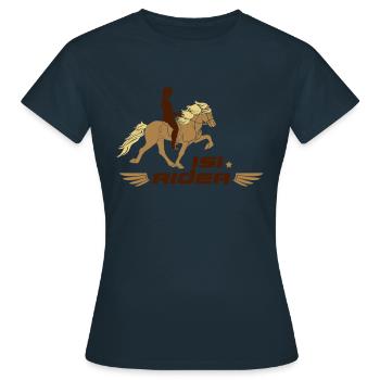 Isi Rider 3 couleurs - T-shirt Femme - marine - Devant - AI Model Female 172 dark (172cm)