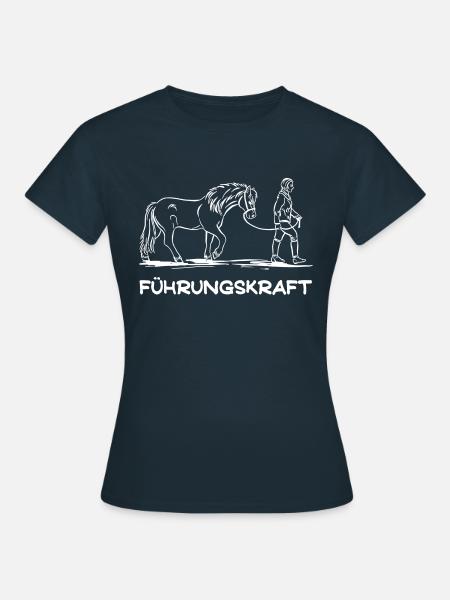Führungskraft Islandpferd - Frauen T-Shirt - Navy
