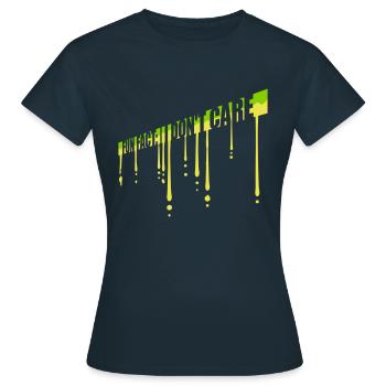 Je me fiche des faits - T-shirt Femme - marine - Devant - AI Model Female 172 dark (172cm)