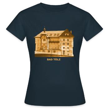 Bad Tölz, Marienstift, Kruglederer, Haute-Bavière, Bavière - T-shirt Femme - marine - Devant - AI Model Female 172 dark (172cm)
