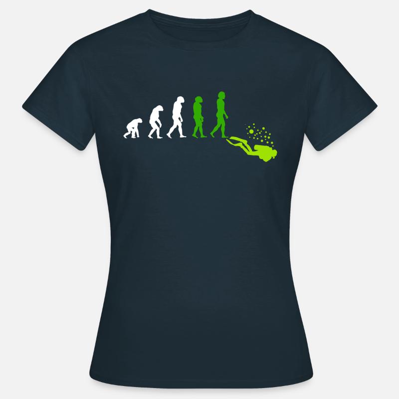 Diving Diver Scuba Evolution - Women's T-Shirt - navy