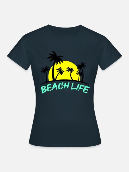 beach life - Frauen T-Shirt - Navy