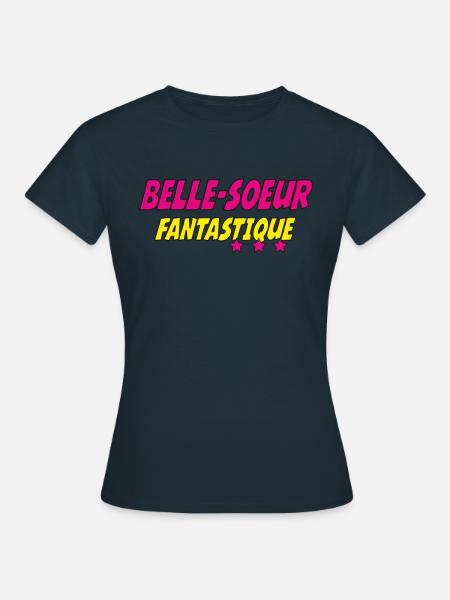 Schöne Schwester FANTASTISCH - Frauen T-Shirt - Navy