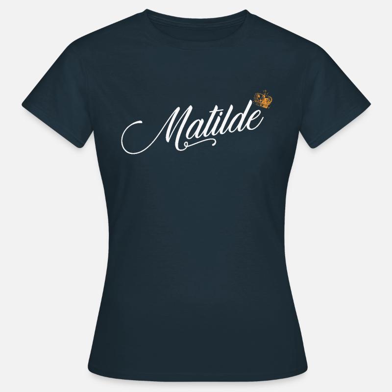 Matilde Nome per Donne Bambini Bambini - Matilde - Maglietta da donna - navy