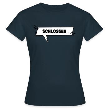 Serrurier - T-shirt Femme - marine - Devant - AI Model Female 172 dark (172cm)