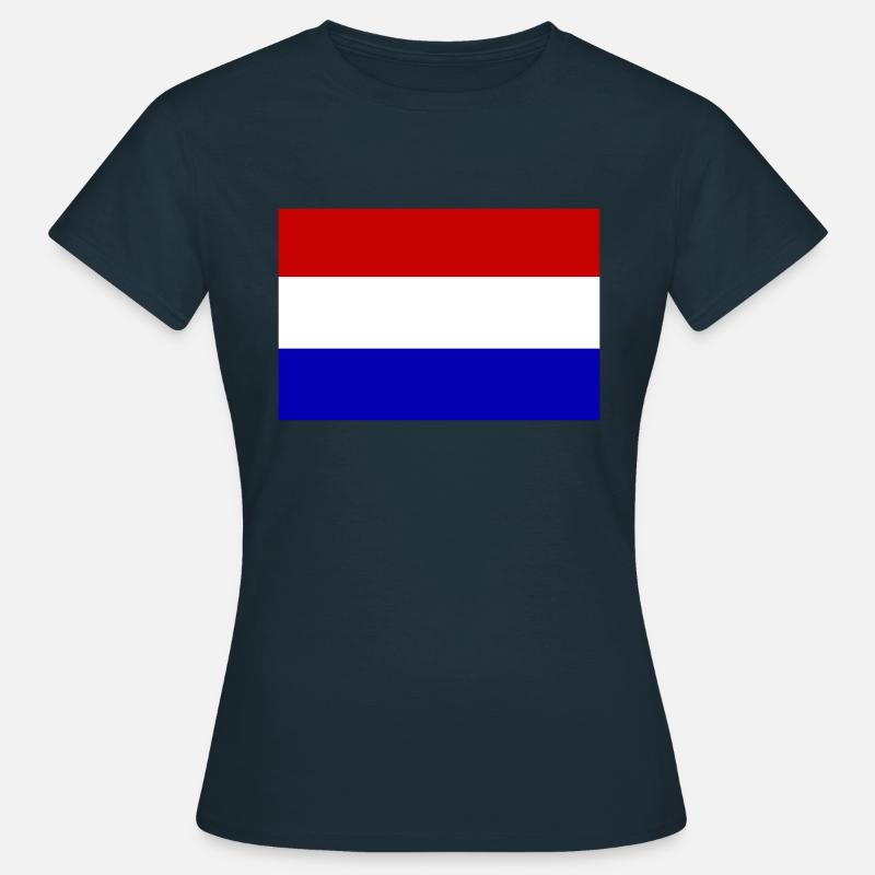 Pays-Bas, Pays-Bas, Pays-Bas, drapeau, drapeau - T-shirt Femme - marine
