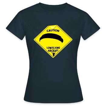 Parapente - Low flying aircraft - T-shirt Femme - marine - Devant - AI Model Female 172 dark (172cm)