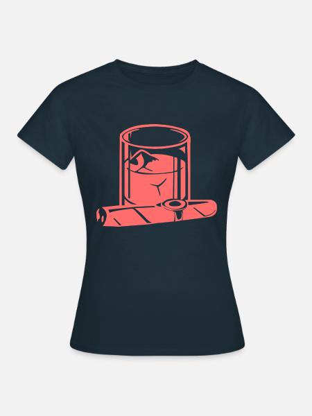 Zigarre - Frauen T-Shirt - Navy