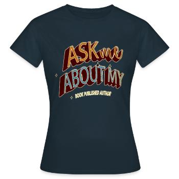 Livres École Anniversaire Cadeau Littérature Noël - T-shirt Femme - marine - Devant - AI Model Female 172 dark (172cm)