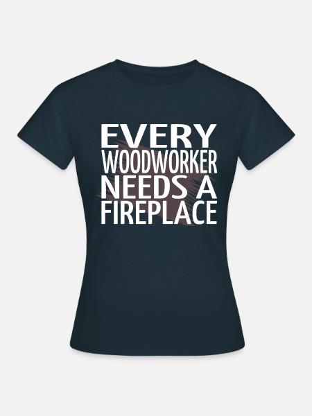 birthday present jackhammer - Frauen T-Shirt - Navy
