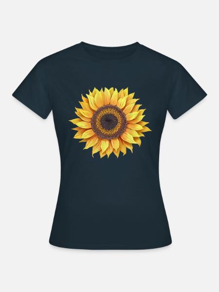 Sonnenblume - Frauen T-Shirt - Navy