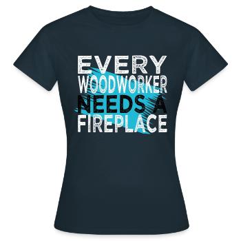 carpenter plumber union carpenter tshirts lumber - Frauen T-Shirt - Navy - Vorne - AI Model Female 172 dark (172cm)