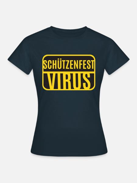 Schützenfest Virus - Frauen T-Shirt - Navy