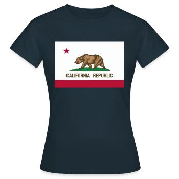 Californie - T-shirt Femme - marine - Devant - AI Model Female 172 dark (172cm)