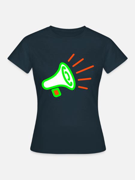 Megafon - Frauen T-Shirt - Navy