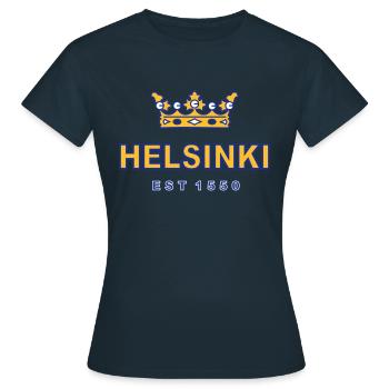 Helsinki - T-shirt Femme - marine - Devant - AI Model Female 172 dark (172cm)