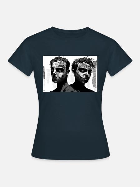 Die Zwillinge - Frauen T-Shirt - Navy