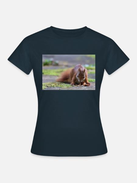 Eichhörnchen - Frauen T-Shirt - Navy