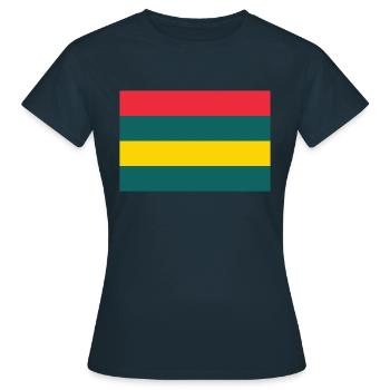 Insel Mauritius / Flagge von Mauritius - Frauen T-Shirt - Navy - Vorne - AI Model Female 172 dark (172cm)
