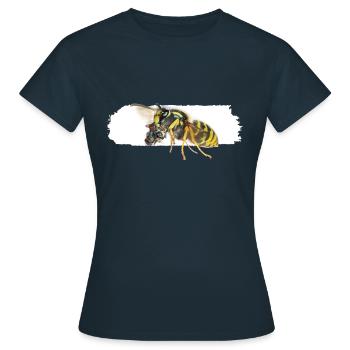 Guêpe pendant le transport - T-shirt Femme - marine - Devant - AI Model Female 172 dark (172cm)
