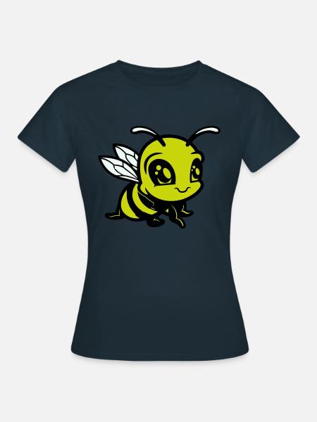 biene hummel comic - Frauen T-Shirt - Navy