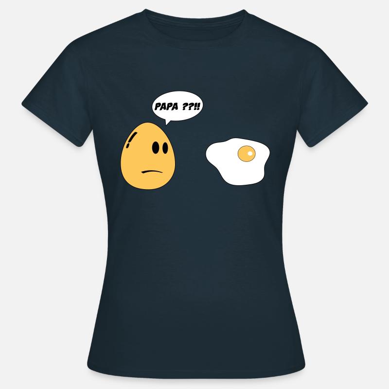 Egg Daddy - Women's T-Shirt - navy